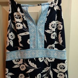 Loft sleeveless silky dress/sleeveless